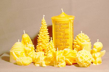 32,48€/Kg 40x Russische Kirche Natur Honig Bienen Wachs Kerzen Медовые 26,5см 