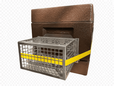 Der Fluglochschutz "Maulkorb" für unseren Taunus-Zander Wanderboden