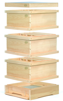 Segeberger Holzbeute komplett mit Holzdeckel