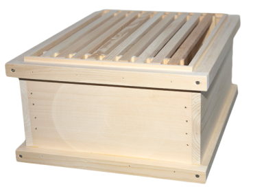 Zander Holzzarge komplett mit 9 Zander-Rähmchen bestückt - SET IM SONDERANGEBOT -
