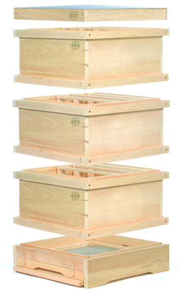 Segeberger Holzbeute komplett mit Holzdeckel