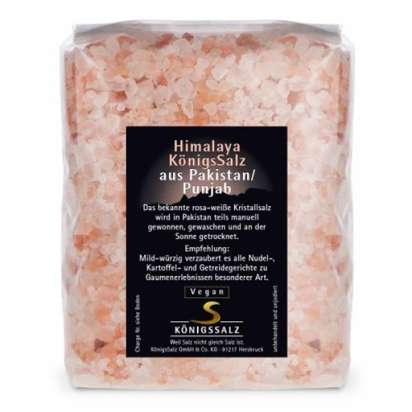 HimalayaKönigsSalz Granulat Tüte 500g 1-2mm