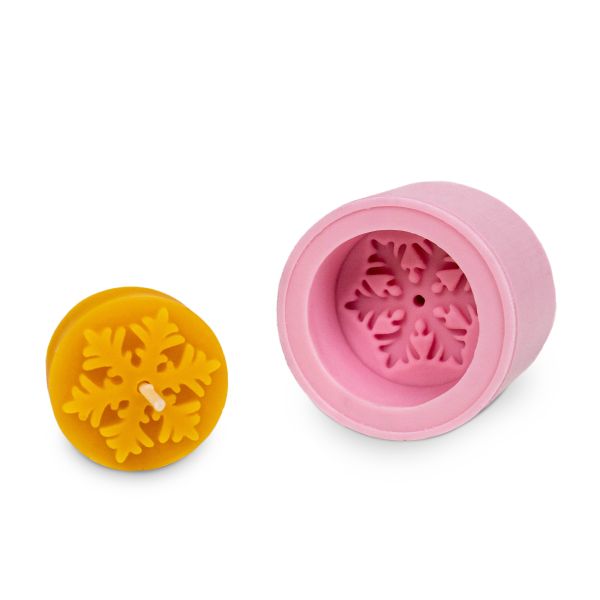 Gießform Teelicht "Schneeflocke"